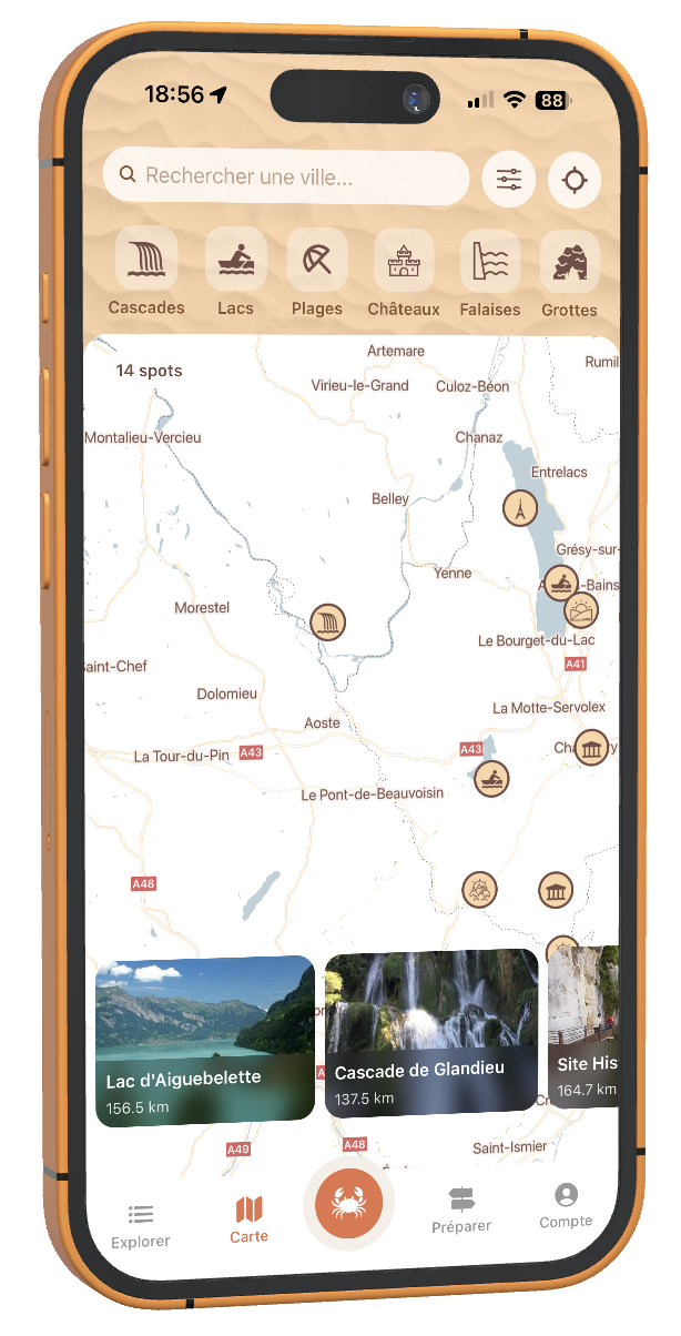 Aperçu de l'application